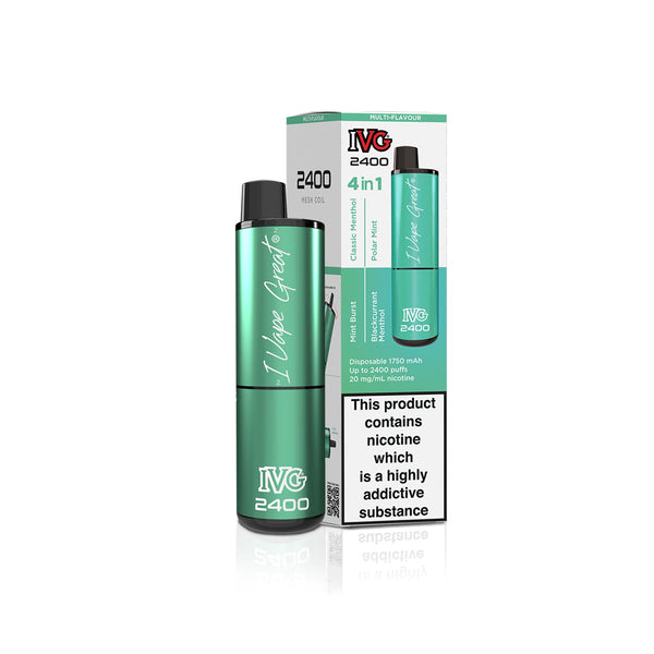 IVG 2400 4 IN 1 MULTI FLAVOUR MENTHOL EDITION